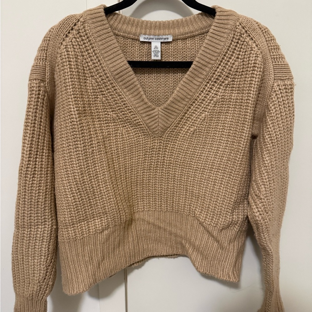 Autumn cashmere chunky cable knit sweater